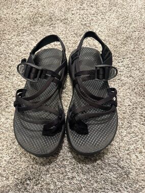 Chaco Black Outdoor Strappy Sandals